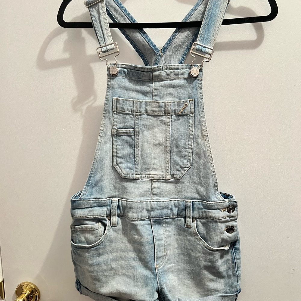 Garage Light Blue Denim Romper
